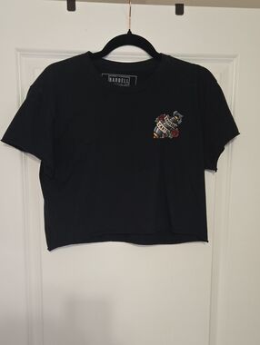 Barbell Cartel Apparel Black Cropped Tee